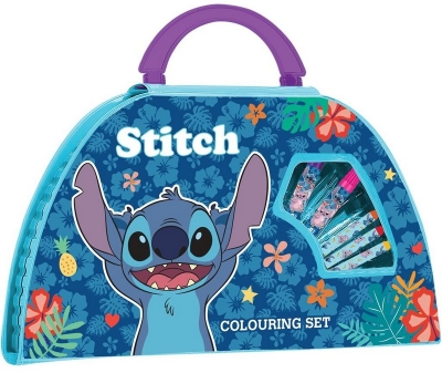 Комплект за Оцветяване 50 Елемента Лило и Стич, Lilo and Stitch в Куфарче 39х22х4 см